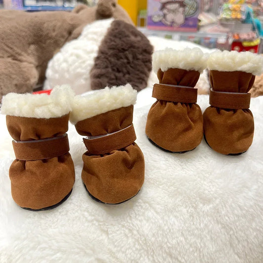 Dog Snow Boots with Anti-Slip Sole