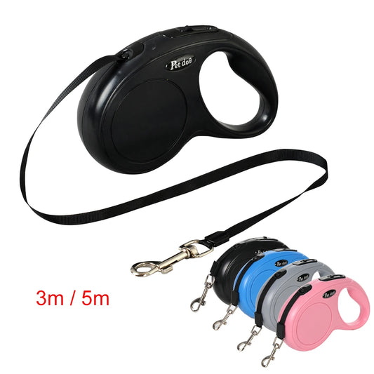 3m or 5m Retractable Pet Leash | Durable Nylon