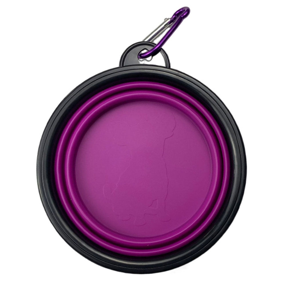 Collapsible Silicone Dog Bowls | Portable Travel Feeding Dish, 350/1000ml for Dogs & Cats