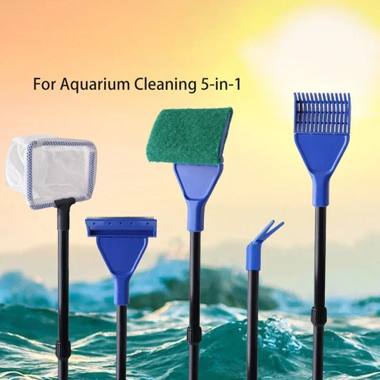5-in-1 Fish Tank Cleaning Tool Set