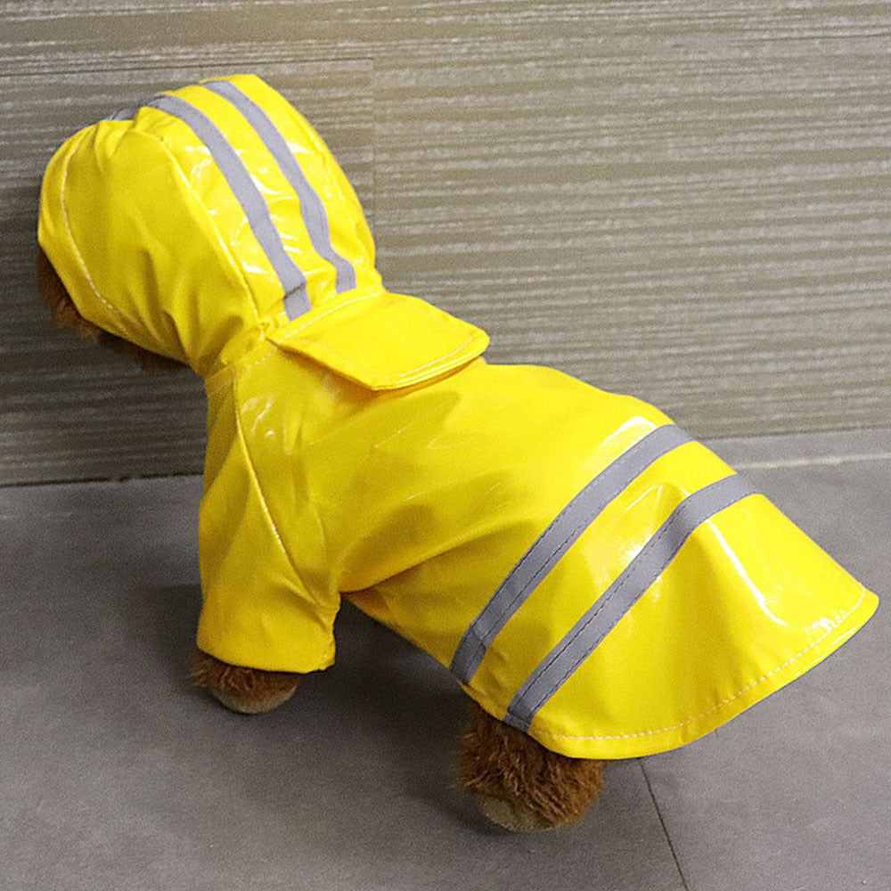 Waterproof Reflective Dog Raincoat | Outdoor Rain Jacket for Small Dogs and Cats in Multiple Colours