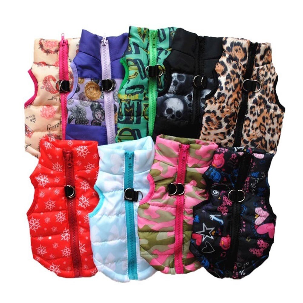 Winter Warm Dog Clothes | Windproof Puppy Pet Clothing Cotton Vest Coat for Small Dogs