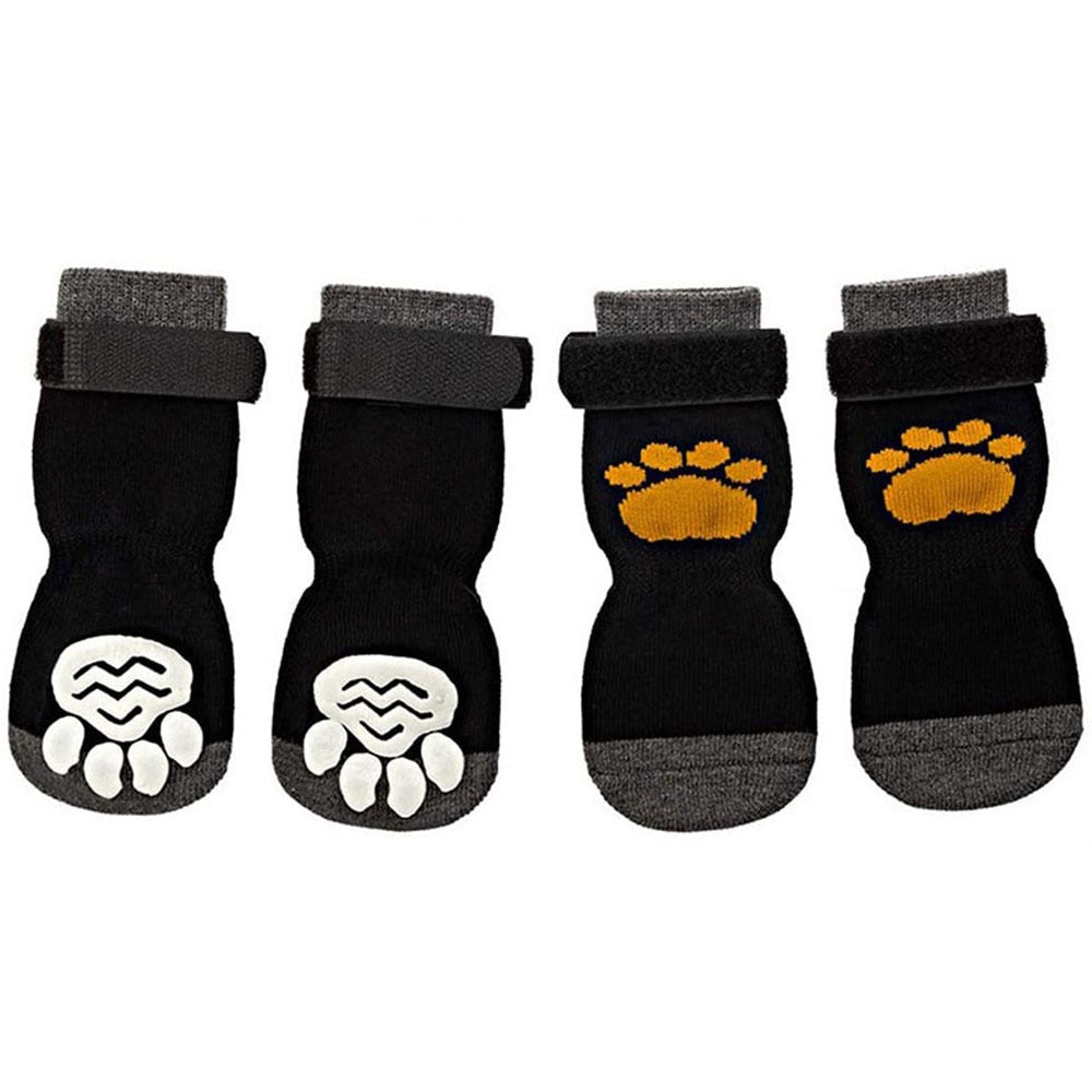 Anti-Slip Dog Socks | Adjustable Non-Slip Indoor Paw Protection for Puppy Dogs