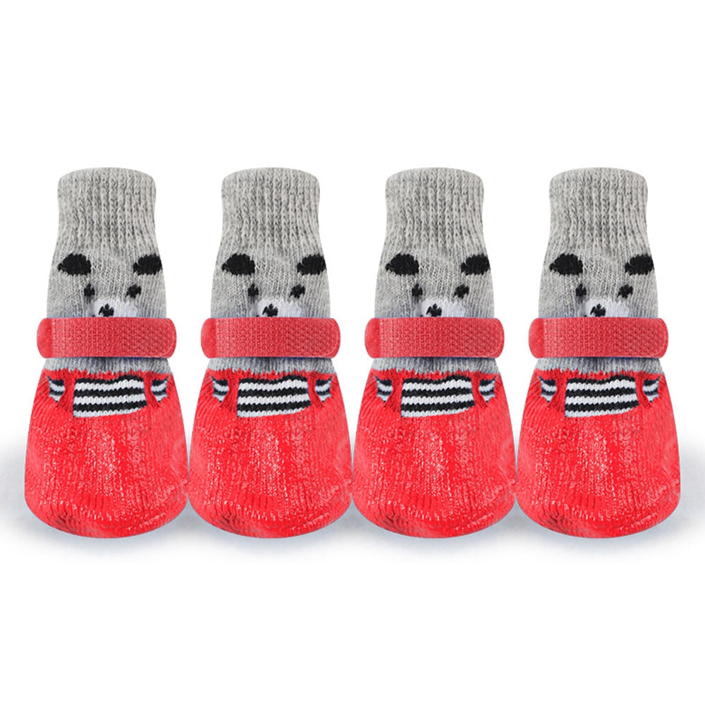 Waterproof Anti-Slip Dog & Cat Boots | Adjustable Pet Booties for Rain, Snow, and Outdoor Protection