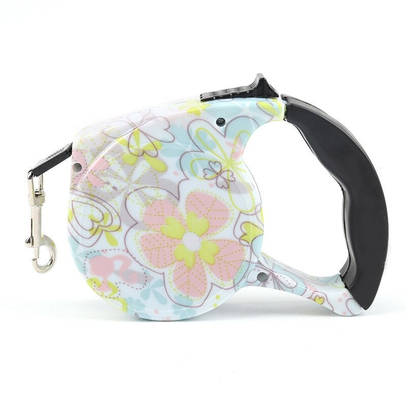 Automatic Retractable Nylon Dog Leash | 5m Durable Dog Lead for Small Dogs | Multiple Designs Available