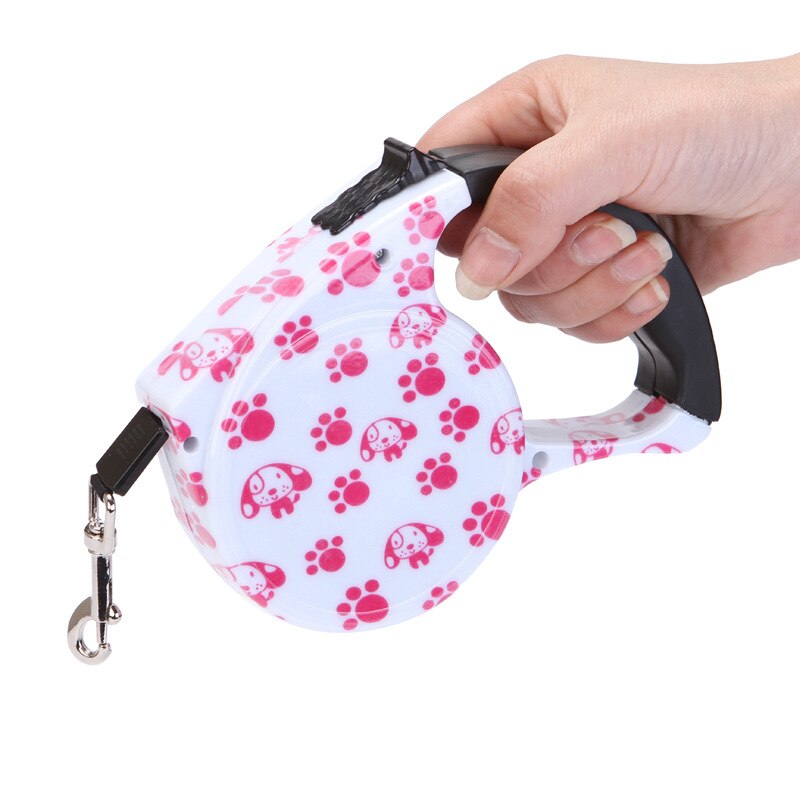 Automatic Retractable Nylon Dog Leash | 5m Durable Dog Lead for Small Dogs | Multiple Designs Available