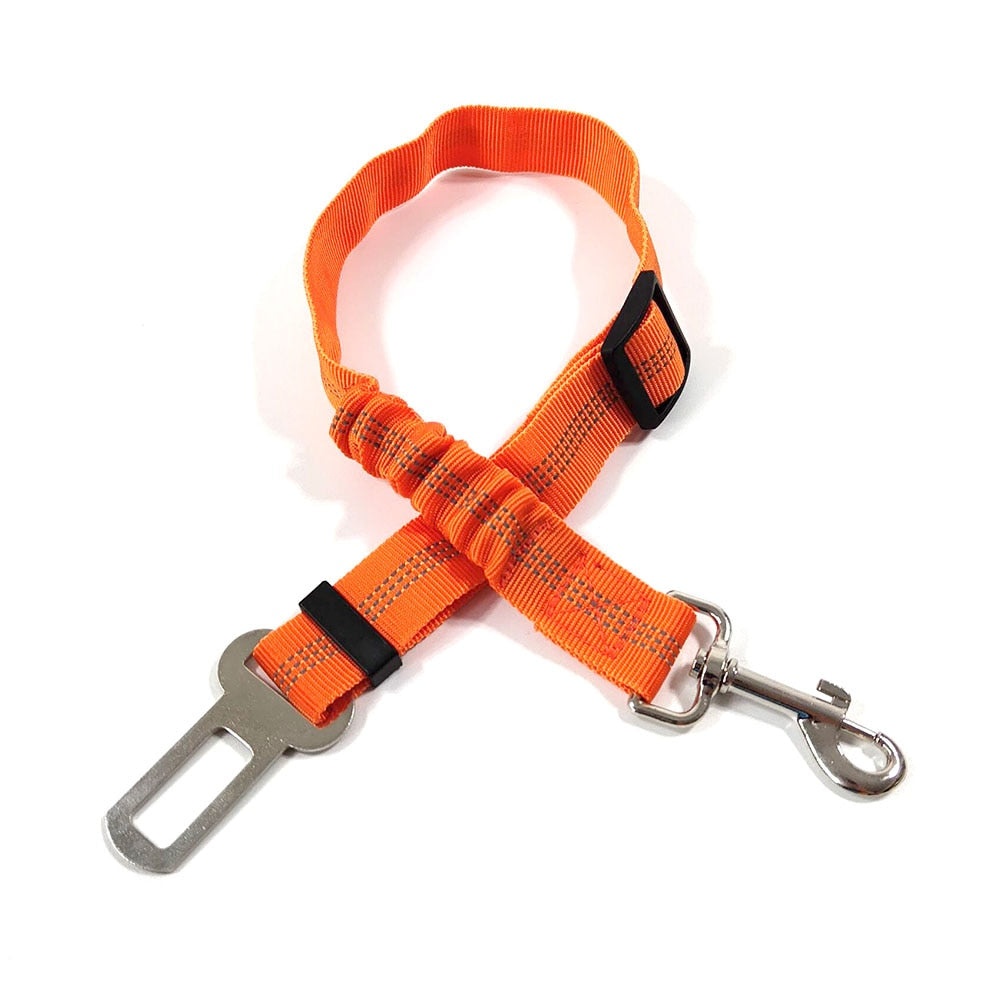 Adjustable Dog Car Seat Belt | Reflective Bungee and Non-Bungee Options for Pet Safety