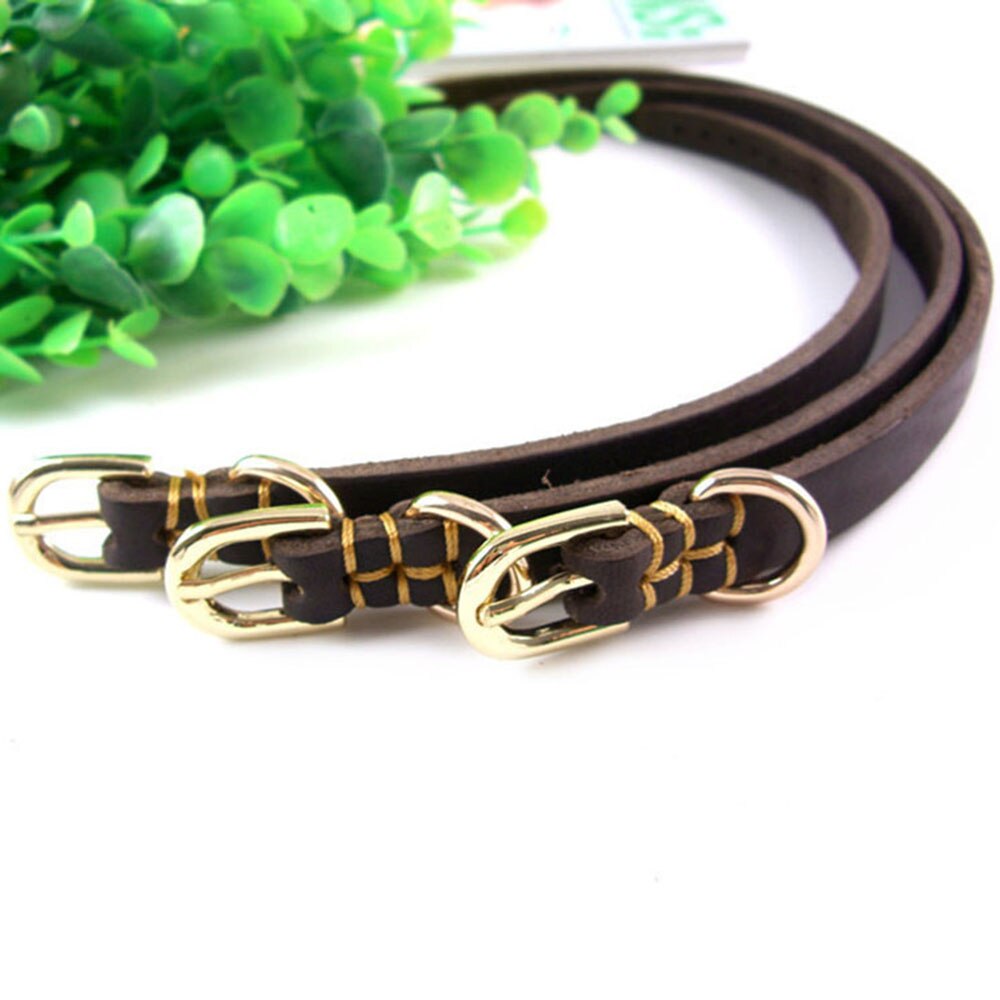 Soft Real Leather Puppy Collar | Adjustable Genuine Leather Collar for Small Dogs & Cats, Multiple Sizes Available