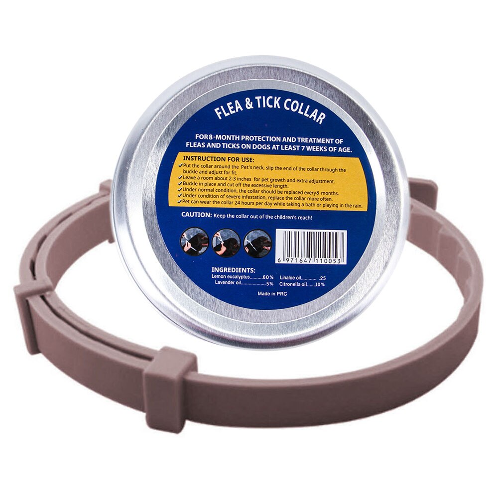 8-Month Protection Anti-Flea & Tick Collar for Cats and Dogs | Adjustable & Water-Resistant, Multiple Colours