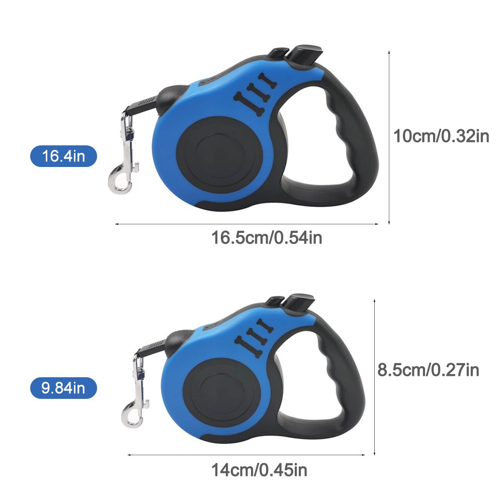 Retractable Dog Leash | Automatic Nylon Extension for Easy Walking & Running, Available in Multiple Colours
