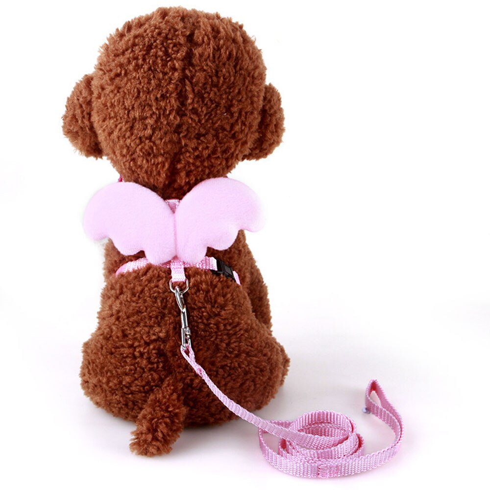 Cute Rabbit Angel Wing Harness & Leash Set | Soft Adjustable Bunny Pet Supplies for Small Animals