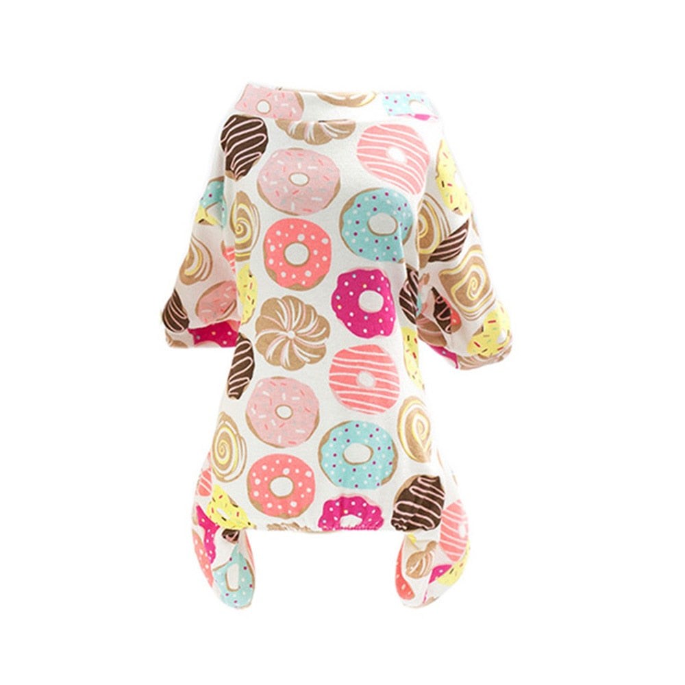 Warm Cotton Dog Pajamas Onesie | Soft Material & Cute Designs for Small Dogs