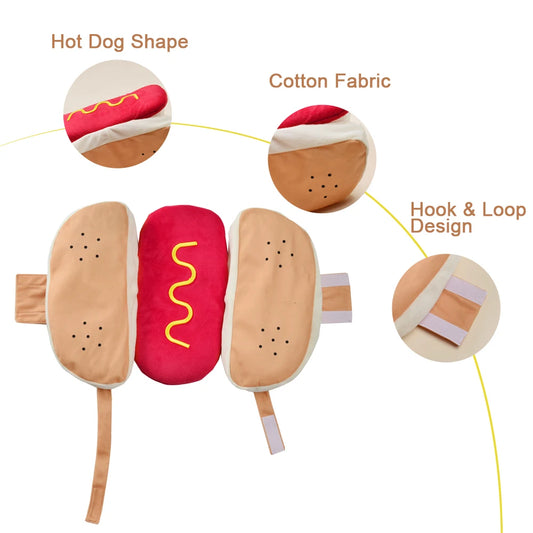 Halloween Hot Dog Pet Costume | XS-XL Available