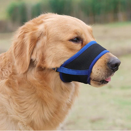 Adjustable Anti-Bark Mesh Dog Muzzle