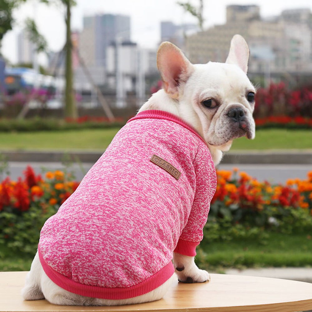 Soft Knit Dog Sweater Winter Pet Clothing | Warm Knitwear for Small Dogs & Cats, Available in Multiple Colours
