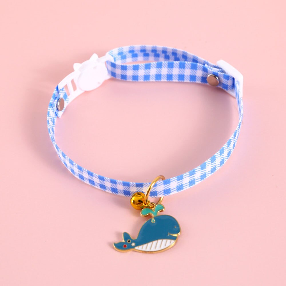 Adjustable Cat Bell Collar with Cute Pendant | Breakaway Safety Necklace for Kittens and Small Dogs, Multiple Colours Available