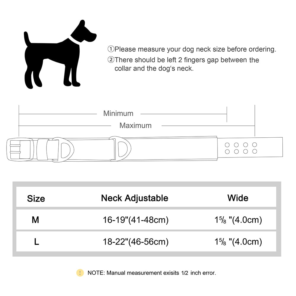 Tactical Military Dog Collar Adjustable Nylon | Durable For Medium and Large Dogs | Reflective Design for Training & Hunting