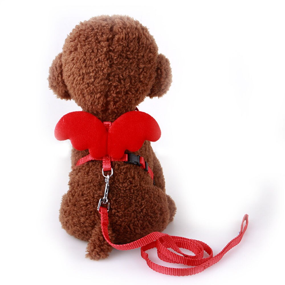 Cute Rabbit Angel Wing Harness & Leash Set | Soft Adjustable Bunny Pet Supplies for Small Animals