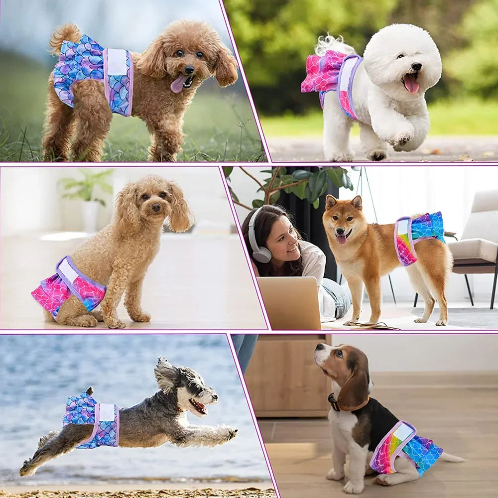 Reusable Female Dog Diapers with High Absorbency | Leakproof and Comfortable Dog Diapers for Heat Cycles