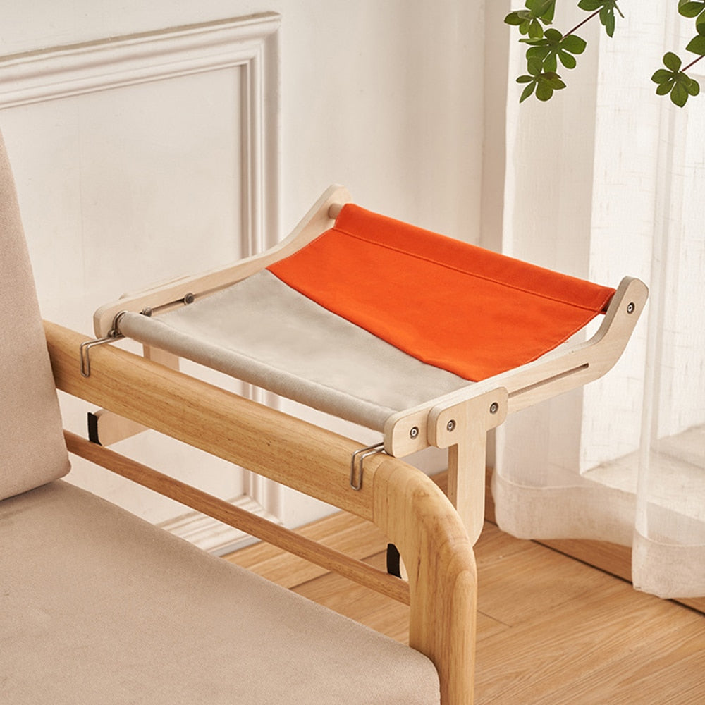 Pet Cat Hammock Bed | Removable Window Sill Cat Lounger | Cozy Winter Basket Cushion for Kittens