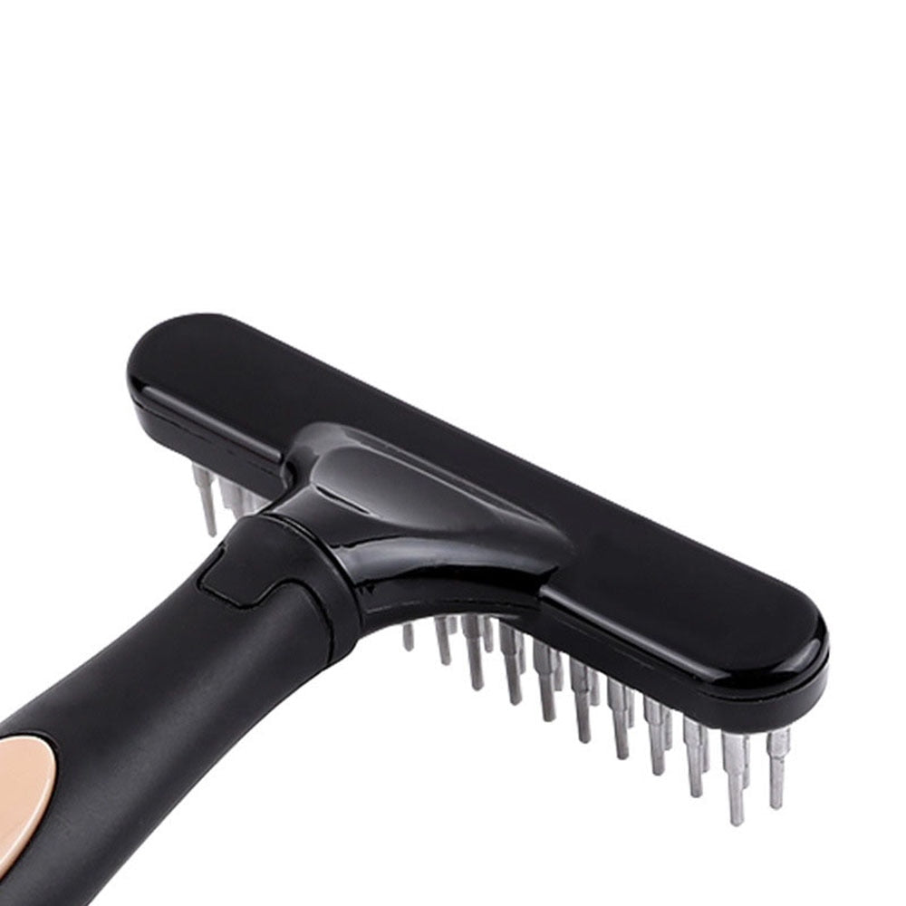 Dog Rake Deshedding Dematting Brush Comb | Efficient Undercoat Rake for Long & Short Hair Pets
