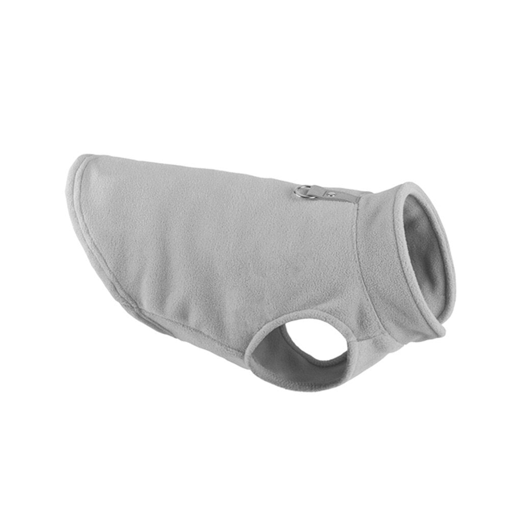 Winter Dog Fleece Vest Jacket | Cold Weather Pullover Dog Sweater with Leash Ring for Small Dogs and Cats
