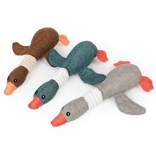 Durable Mallard Duck Dog Toy with Squeaker | Perfect for Aggressive Chewers, Puzzle Training & Fun Play