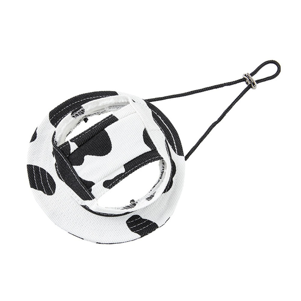 Casual Dog Hat | Stylish Summer Canvas Sun Cap with Ear Holes for Dogs | Multiple Sizes Available