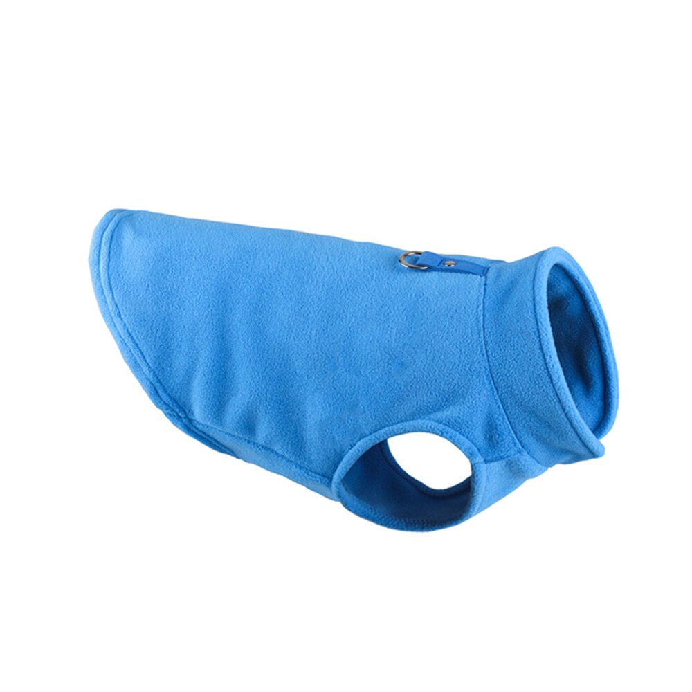 Winter Dog Fleece Vest Jacket | Cold Weather Pullover Dog Sweater with Leash Ring for Small Dogs and Cats