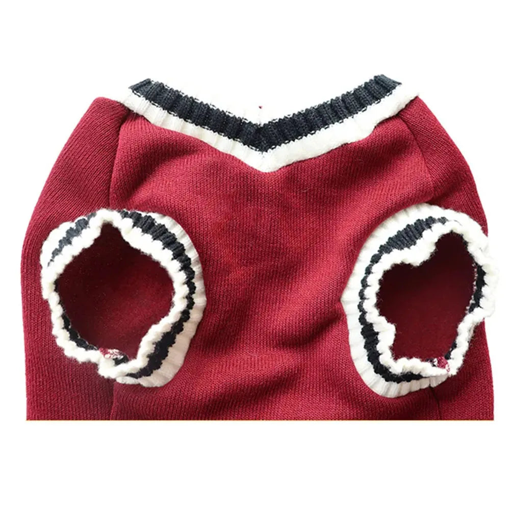Cosy Dog & Cat Sweater Hoodie Pullover | Warm Knitwear for Small Pets - Autumn & Winter Outfit