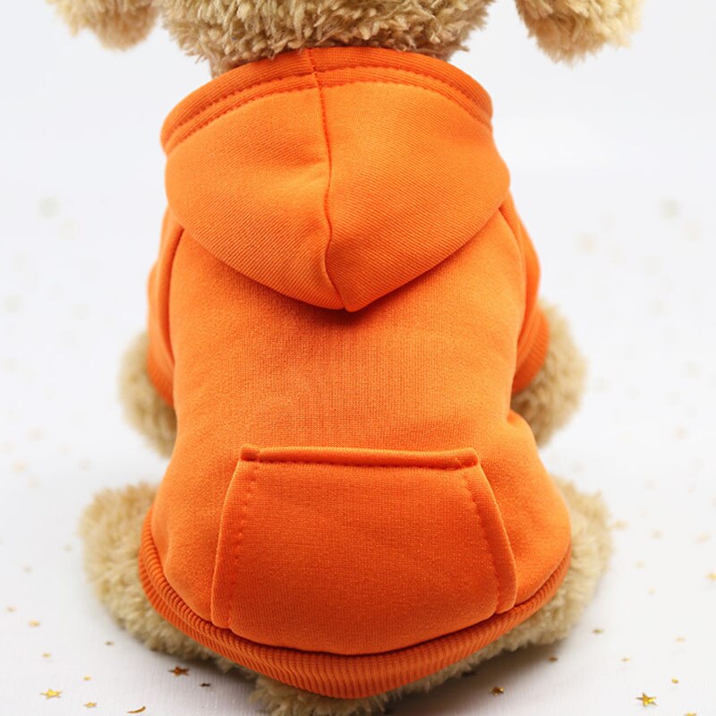Soft Winter Pet Hoodie | Warm Fleece Dog Sweater for Small Dogs and Cats Available in Multiple Colours