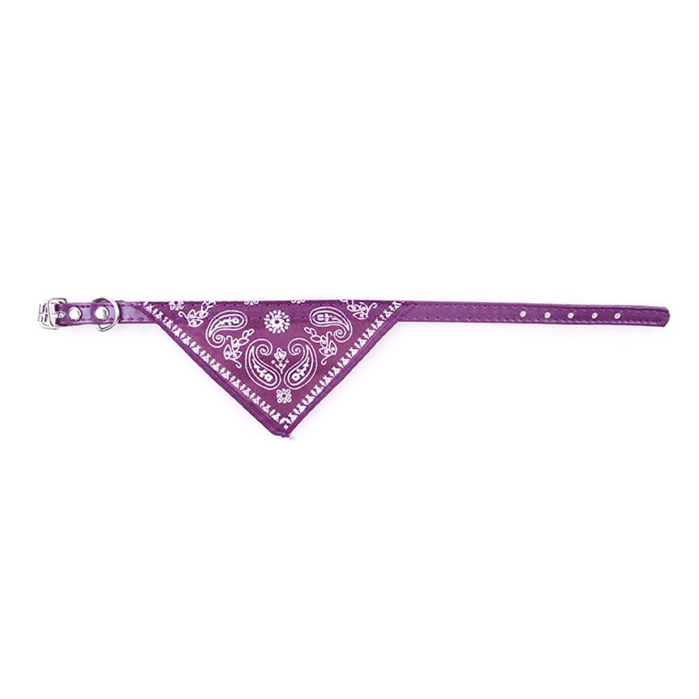 Adjustable Small Dog Cat Bandana Collar | Printed Triangular Scarf Neckerchief for Puppies and Kittens