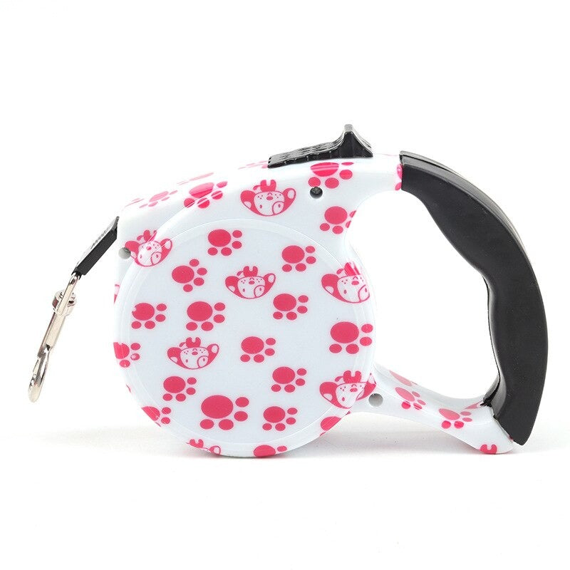 Automatic Retractable Nylon Dog Leash | 5m Durable Dog Lead for Small Dogs | Multiple Designs Available