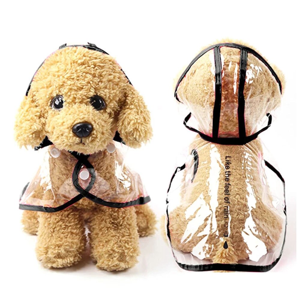 Waterproof Dog Raincoat | Transparent & Lightweight Rain Protection for Small to Medium Dogs