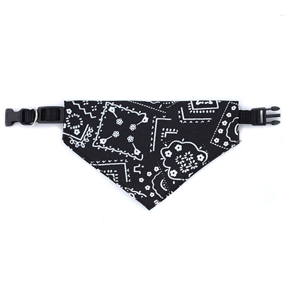 Adjustable Dog Bandana Collar Scarf | Versatile Pet Handkerchief Bib for Small to Large Dogs & Cats, Dress-Up Accessories