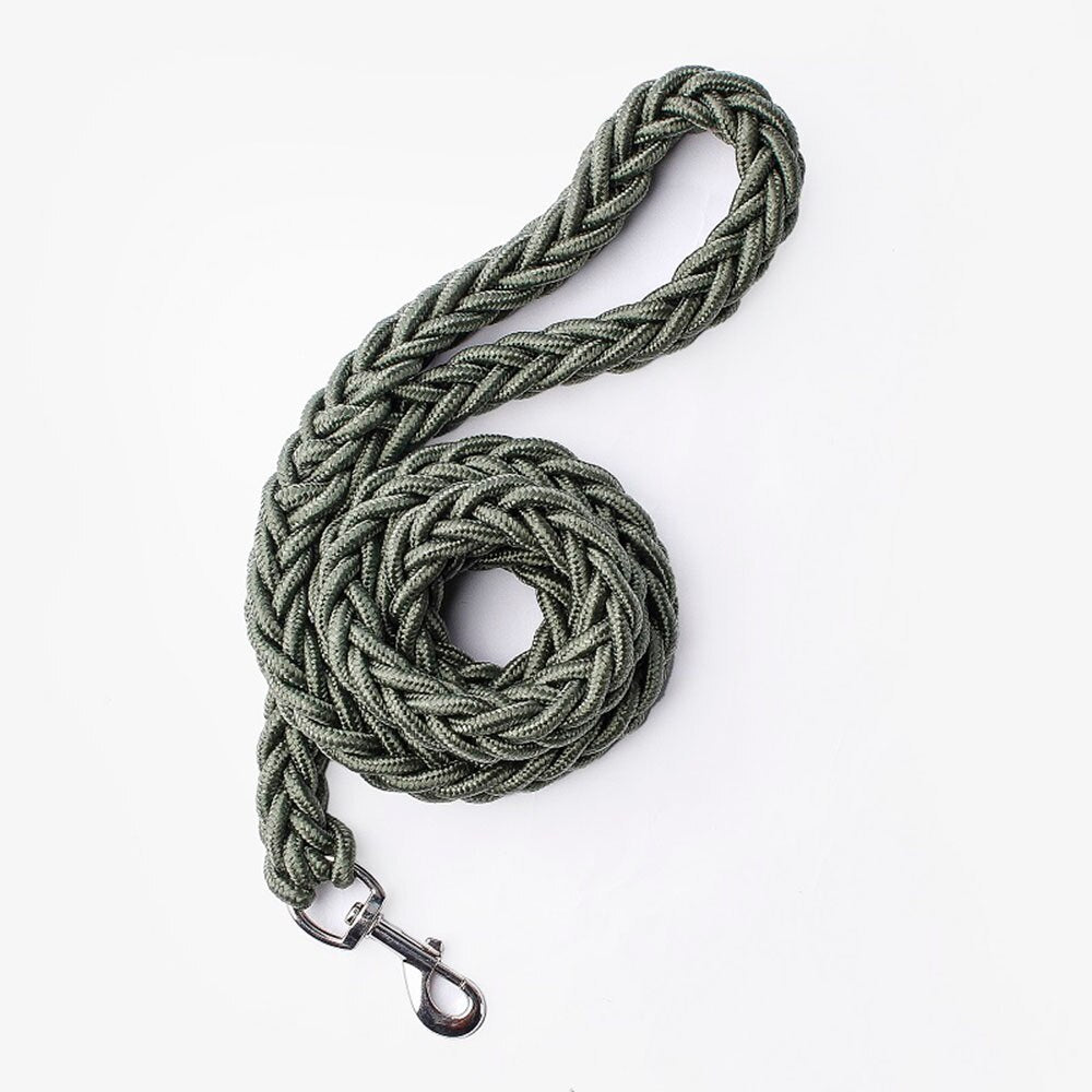 Heavy-Duty Nylon Braided Dog Walking Leash | Durable 120cm Traction Rope for Medium & Large Breed Dogs