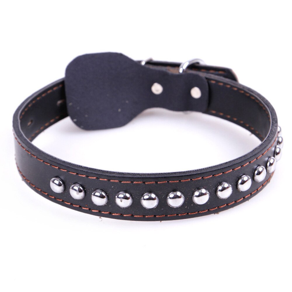 Studded Adjustable PU Leather Dog Collar | Durable, Stylish, and Suitable for Medium to Large Dogs
