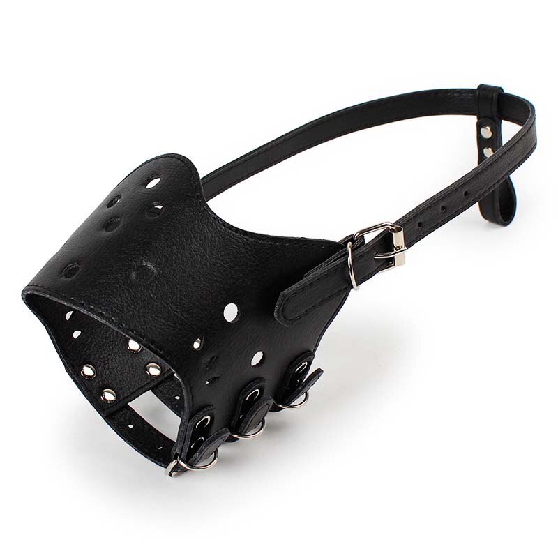 Leather Anti-Barking Dog Muzzle | Adjustable, Breathable, and Secure Muzzle for Dogs with Comfortable Design