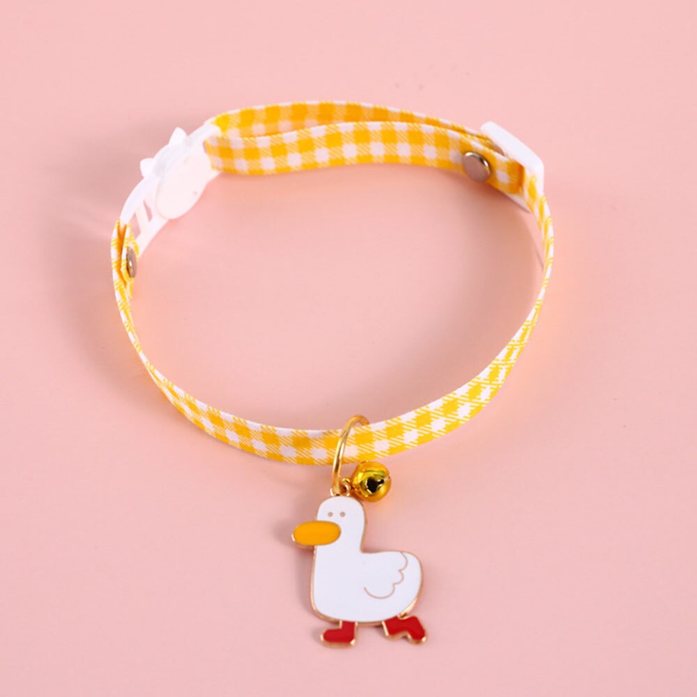 Adjustable Cat Bell Collar with Cute Pendant | Breakaway Safety Necklace for Kittens and Small Dogs, Multiple Colours Available