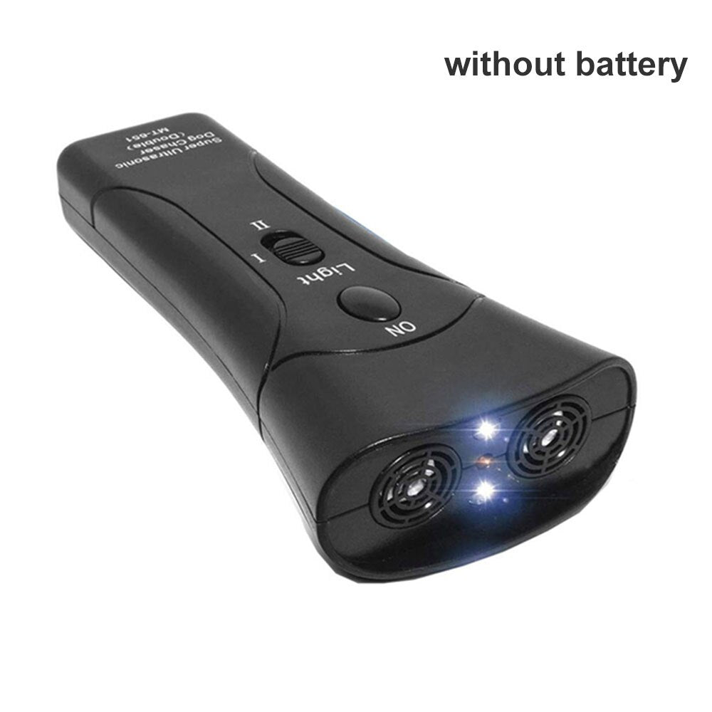 3-in-1 Ultrasonic Dog Anti Bark Device | LED Flashlight and Dog Training Tool