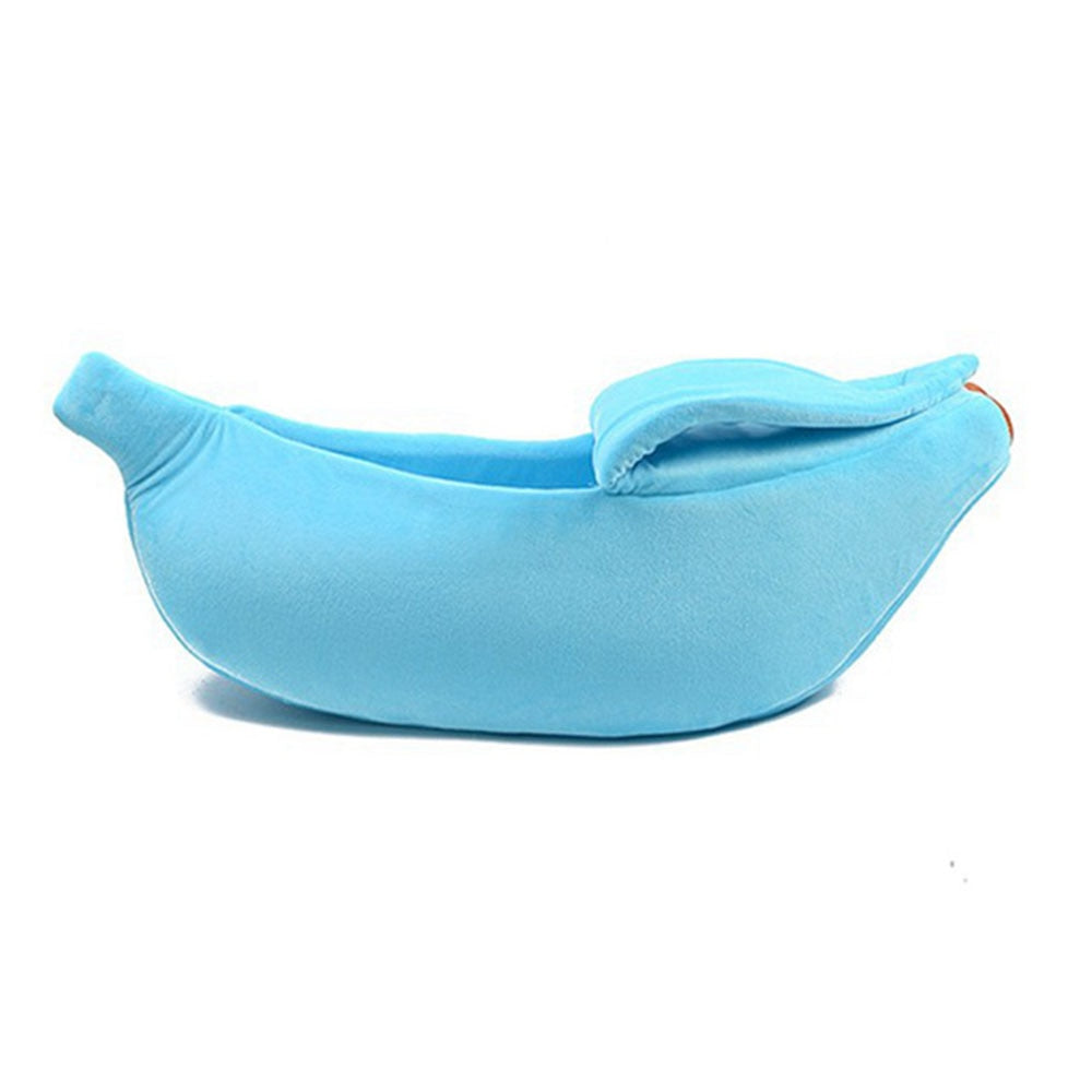 Comfortable and Washable Banana Shape Pet Bed | Ideal for Small Dogs, Cats, and Kittens in Various Sizes and Colours
