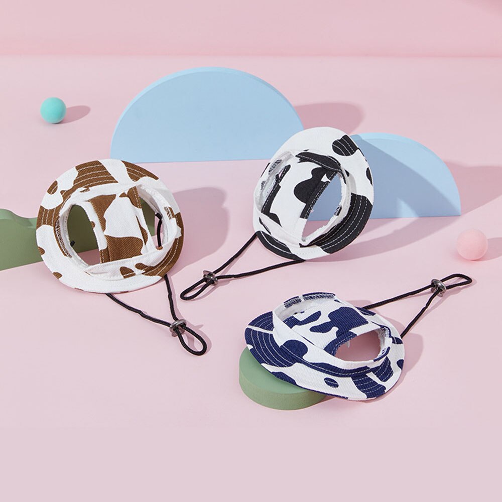 Casual Dog Hat | Stylish Summer Canvas Sun Cap with Ear Holes for Dogs | Multiple Sizes Available