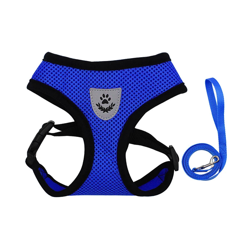 Pet Harness Leash Set | Reflective & Breathable