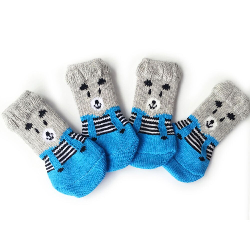 Non-Skid Pet Socks | Indoor Traction Control Socks for Small and Medium Dogs | Paw Protectors for Hardwood Floors