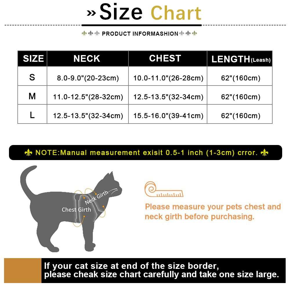 Adjustable Dog Harness with Leash Set for Small Dogs and Cats | Breathable Pet Chest Vest and Leash | Pet Accessories