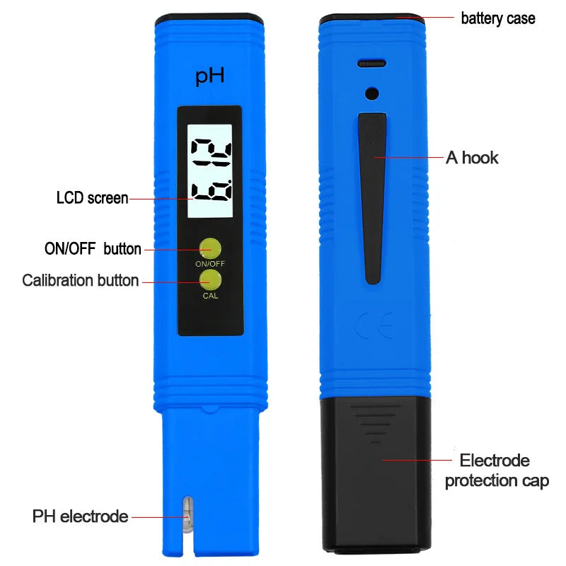 High Precision pH Meter 0.01 | Digital Water Quality Tester for Aquariums, Pools & Hydroponics