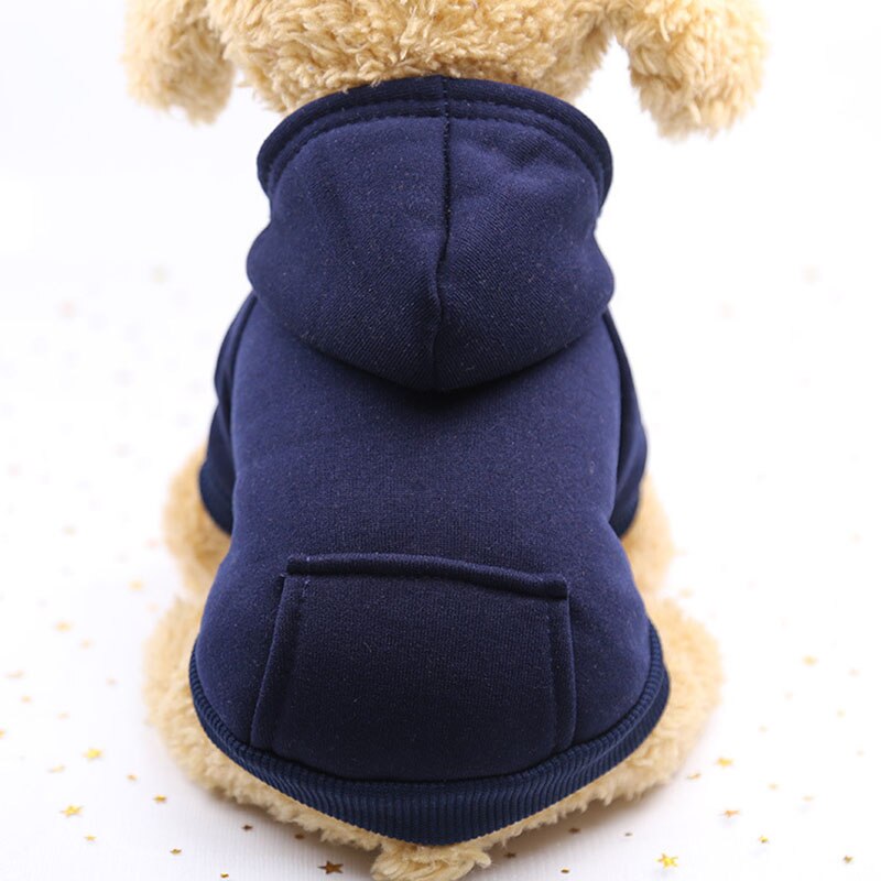 Soft Winter Pet Hoodie | Warm Fleece Dog Sweater for Small Dogs and Cats Available in Multiple Colours
