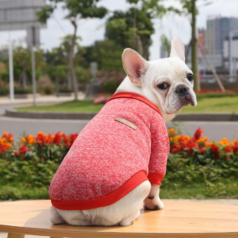 Soft Knit Dog Sweater Winter Pet Clothing | Warm Knitwear for Small Dogs & Cats, Available in Multiple Colours