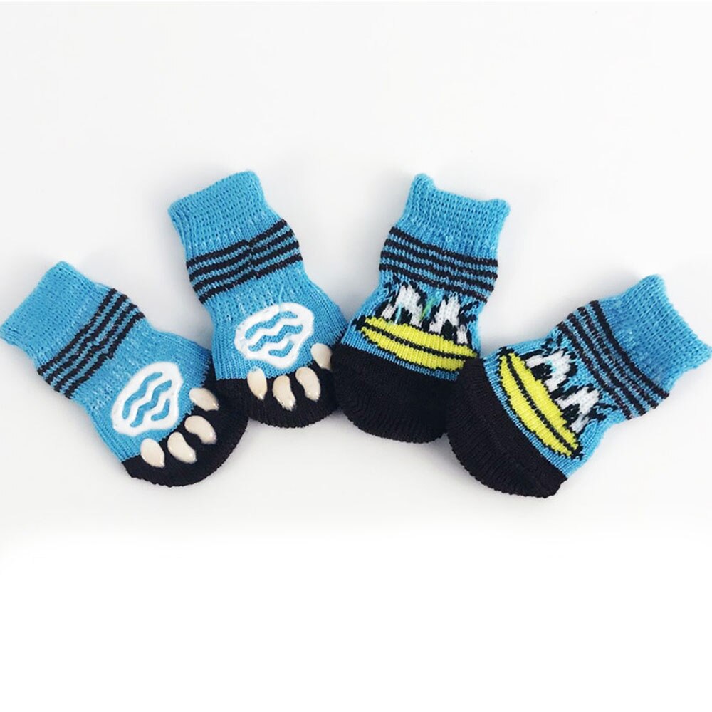 Non-Skid Pet Socks | Indoor Traction Control Socks for Small and Medium Dogs | Paw Protectors for Hardwood Floors