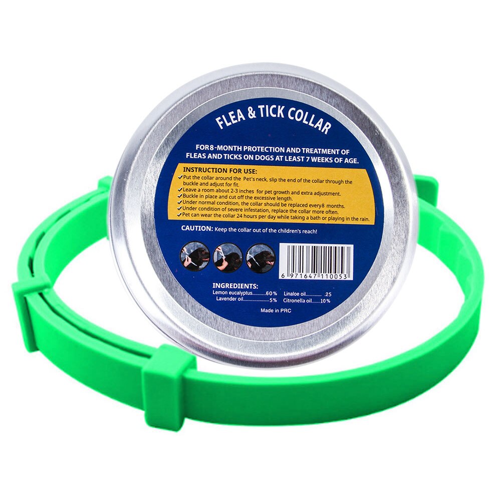 8-Month Protection Anti-Flea & Tick Collar for Cats and Dogs | Adjustable & Water-Resistant, Multiple Colours